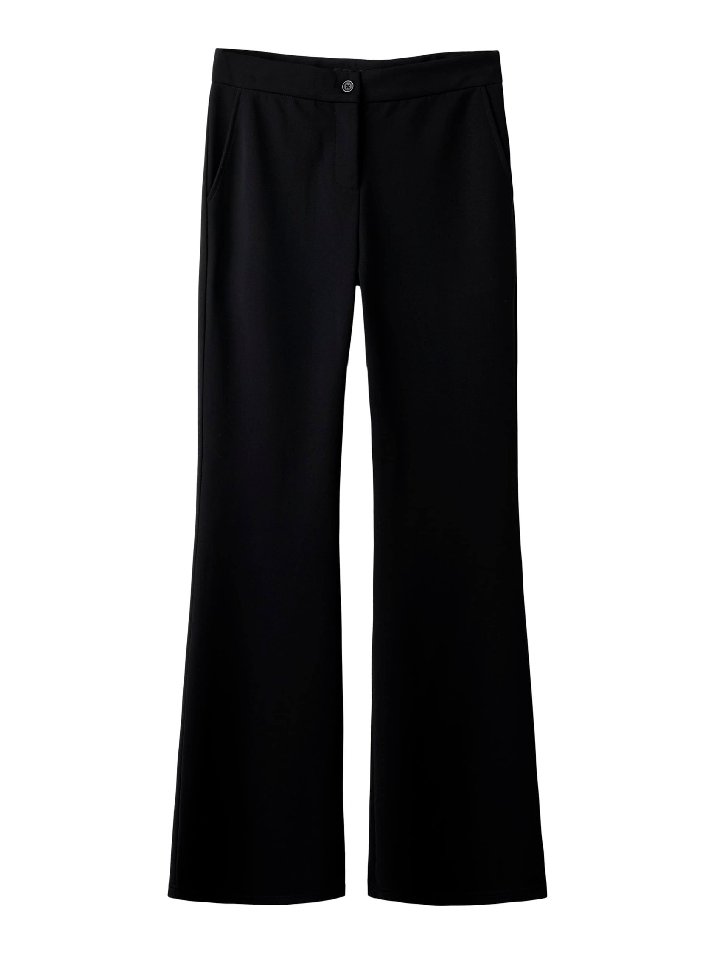 évasé Pantalon LMTD en noir : devant