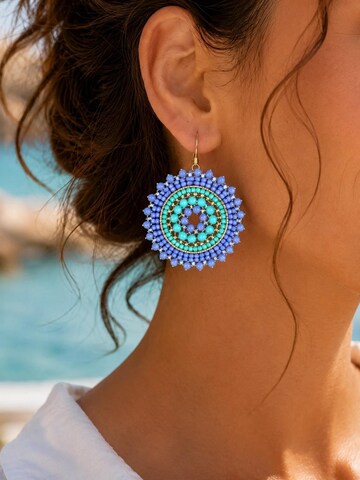 Boucles d'oreilles 'Ibiza Halo' Alster Herz en vert