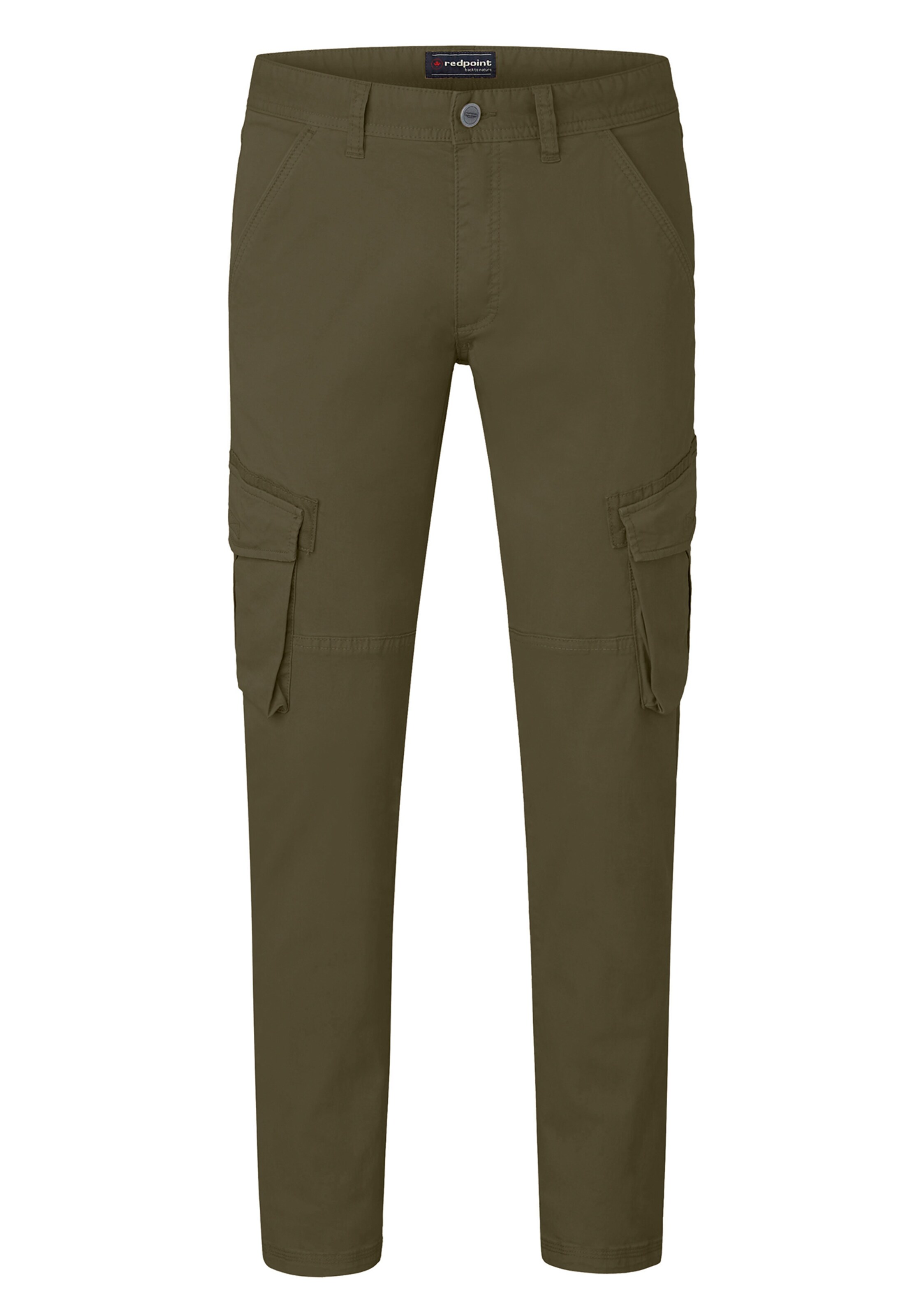 REDPOINT Regular Cargo Pants in Green: front
