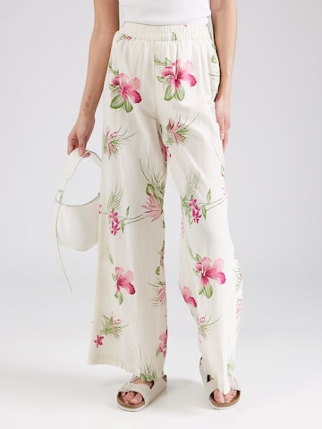 Wide Leg Pantalon 'ALOHA' PIECES en beige : devant