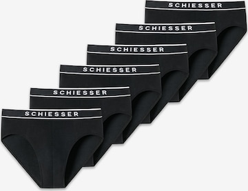 SCHIESSER Slip in Schwarz: Vorderseite