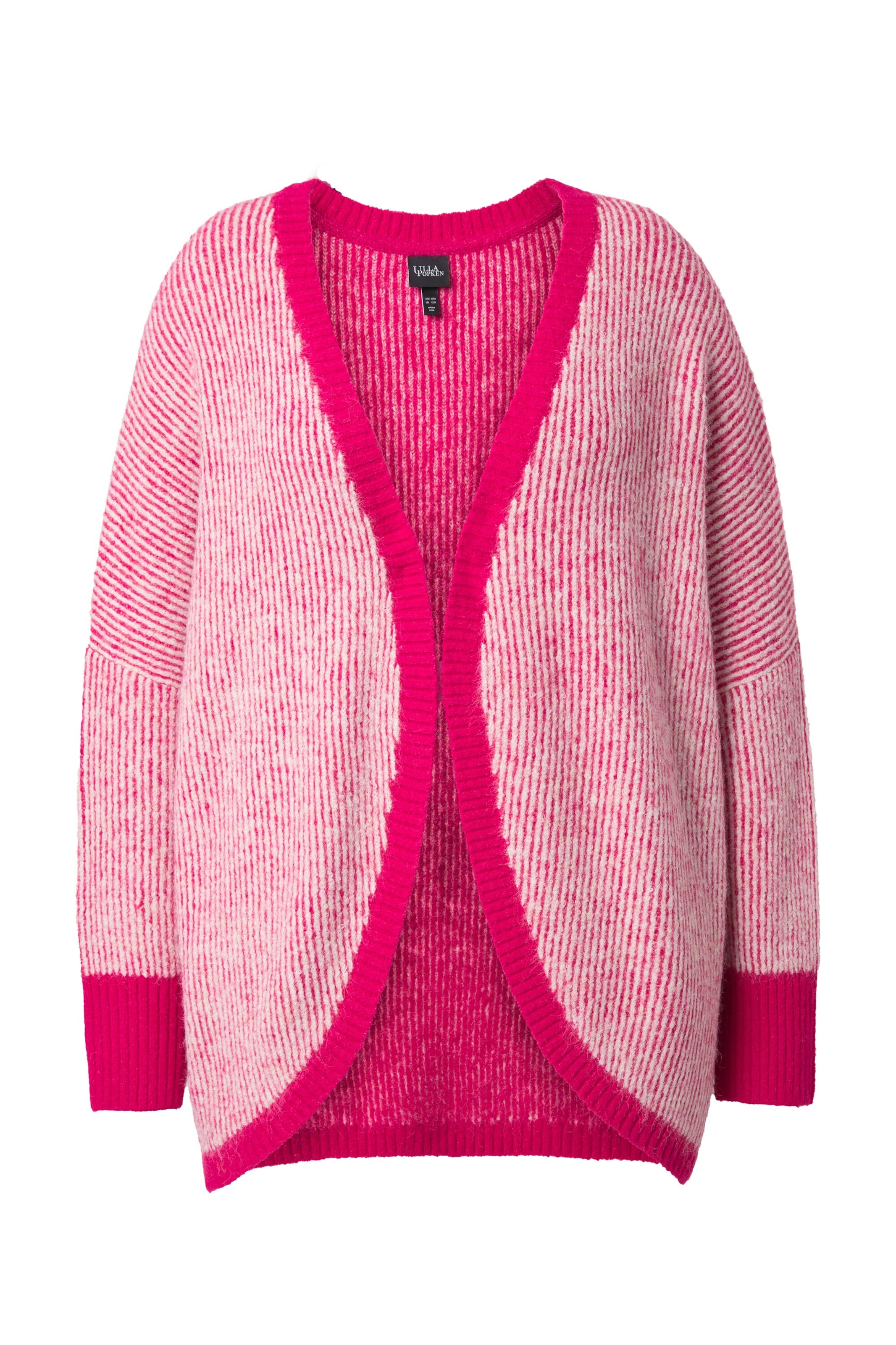 Ulla Popken Strickjacke in Pink: Vorderseite