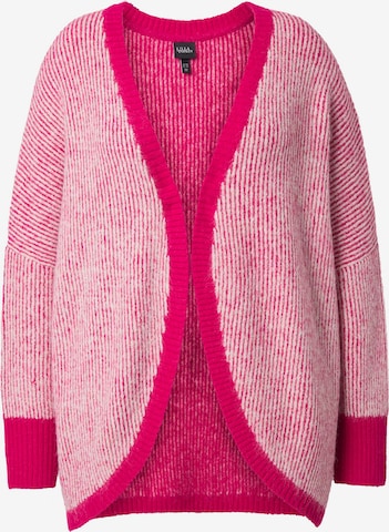 Ulla Popken Knit cardigan in Pink: front