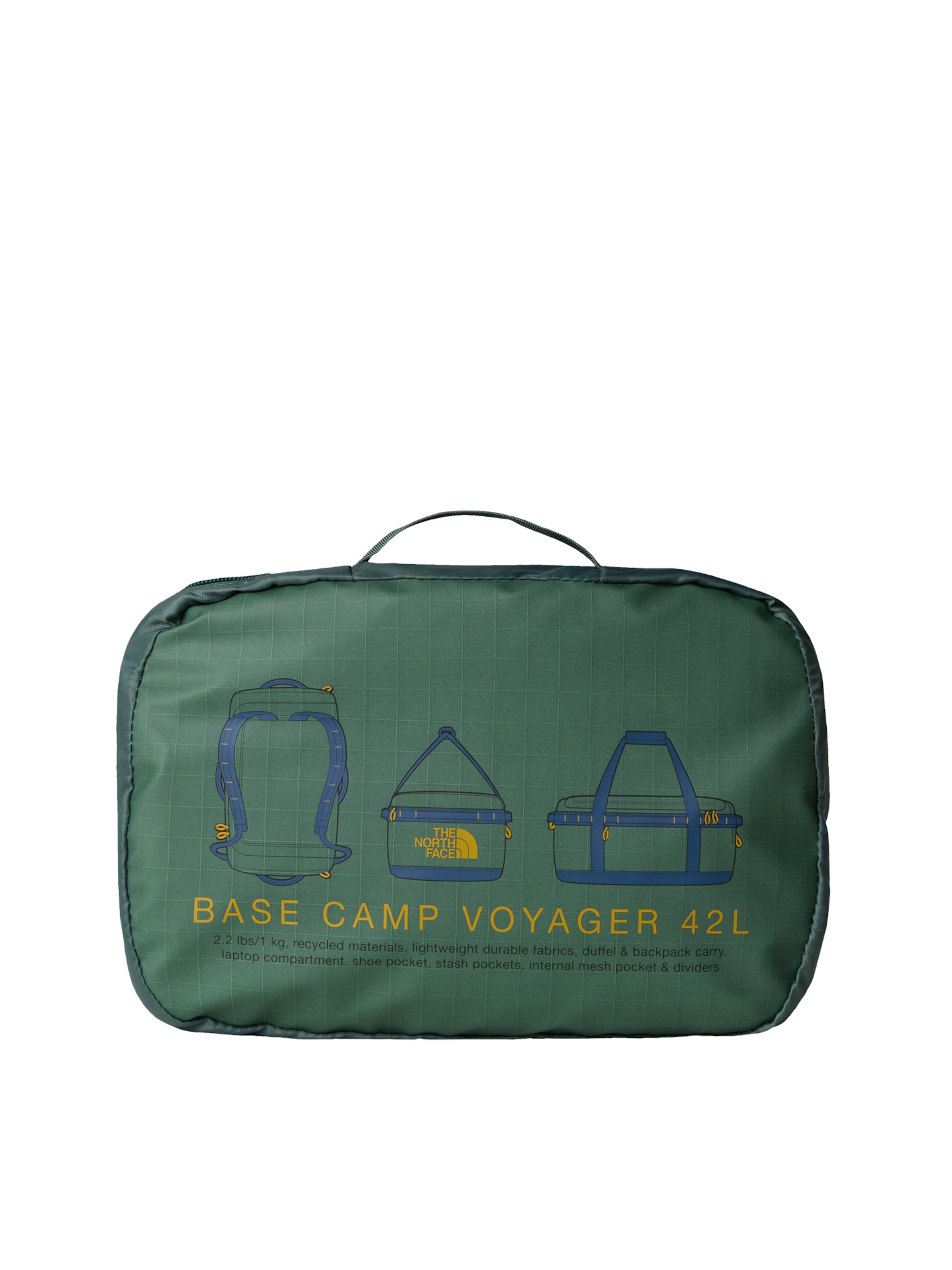 THE NORTH FACE Спортна раница 'BASE CAMP VOYAGER' в зелено
