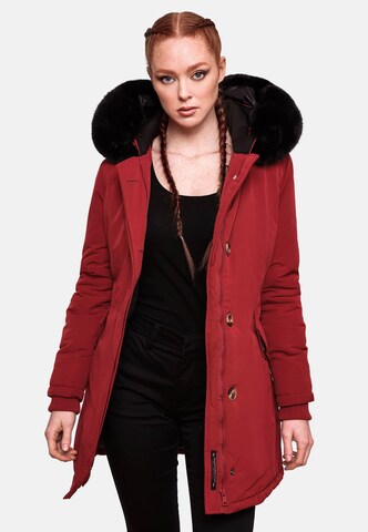 MARIKOO Winterparka 'Karmaa' in Rood: voorkant