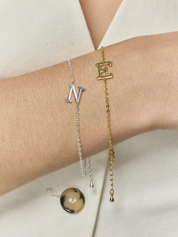 Luxenter Armband 'Alphabet N'‌‌‌‌‌ in Silber