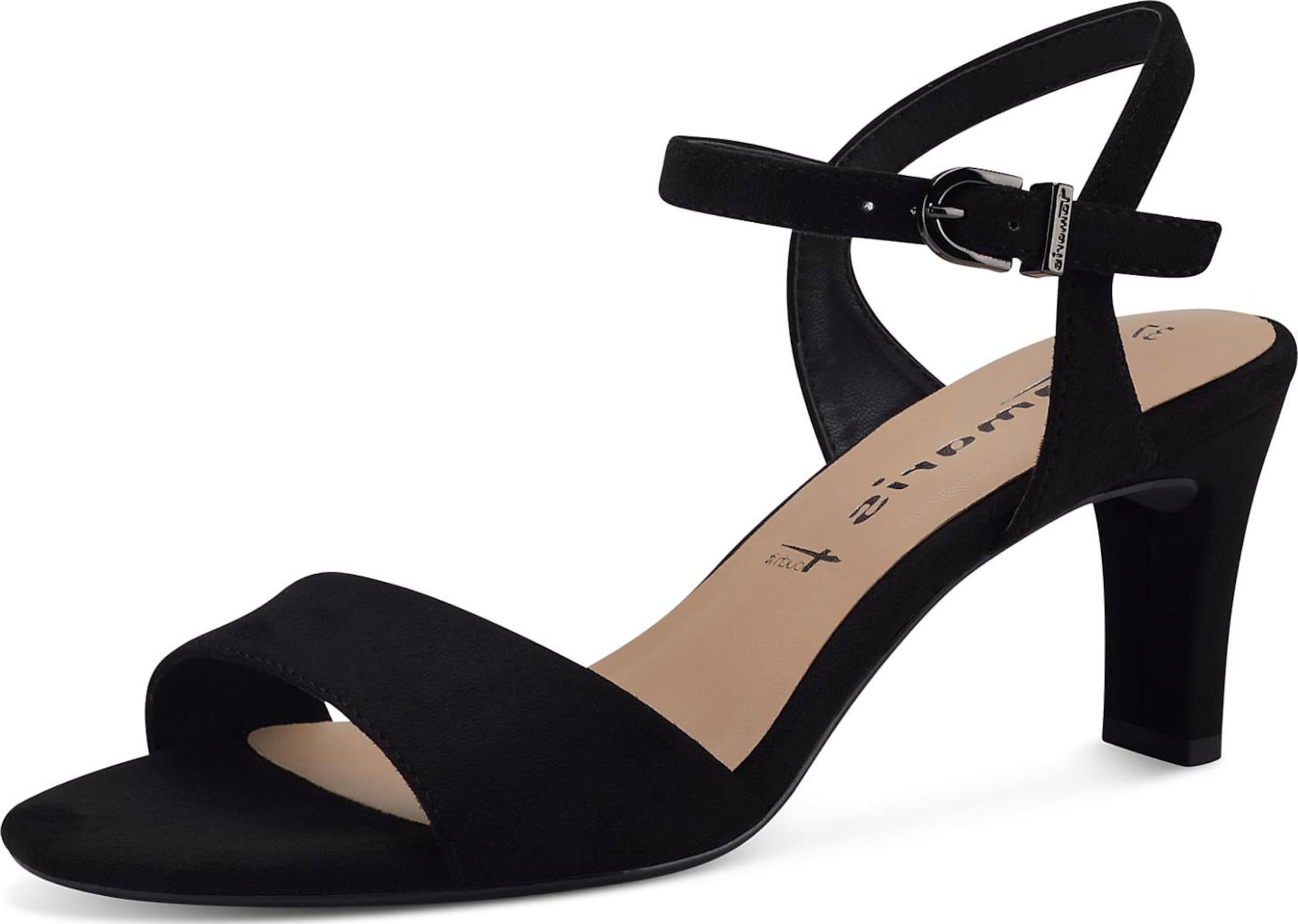 Tamaris Sandals in Black: front