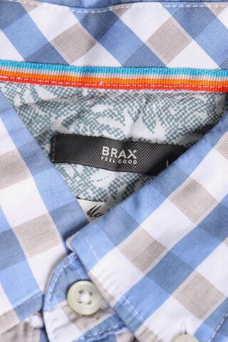 BRAX Button Up Shirt in L in Blue