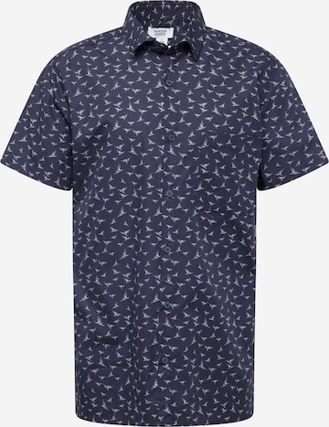 BURTON MENSWEAR LONDON Regular fit Overhemd in Blauw: voorkant