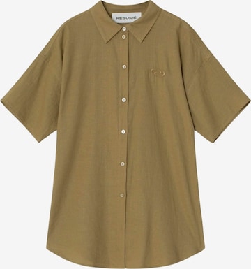 Résumé Hemd 'Sacca' in Beige: Vorderseite