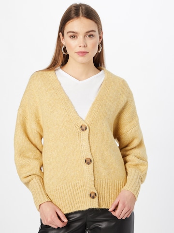 OBJECT Knit Cardigan 'Wilma' in Yellow: front