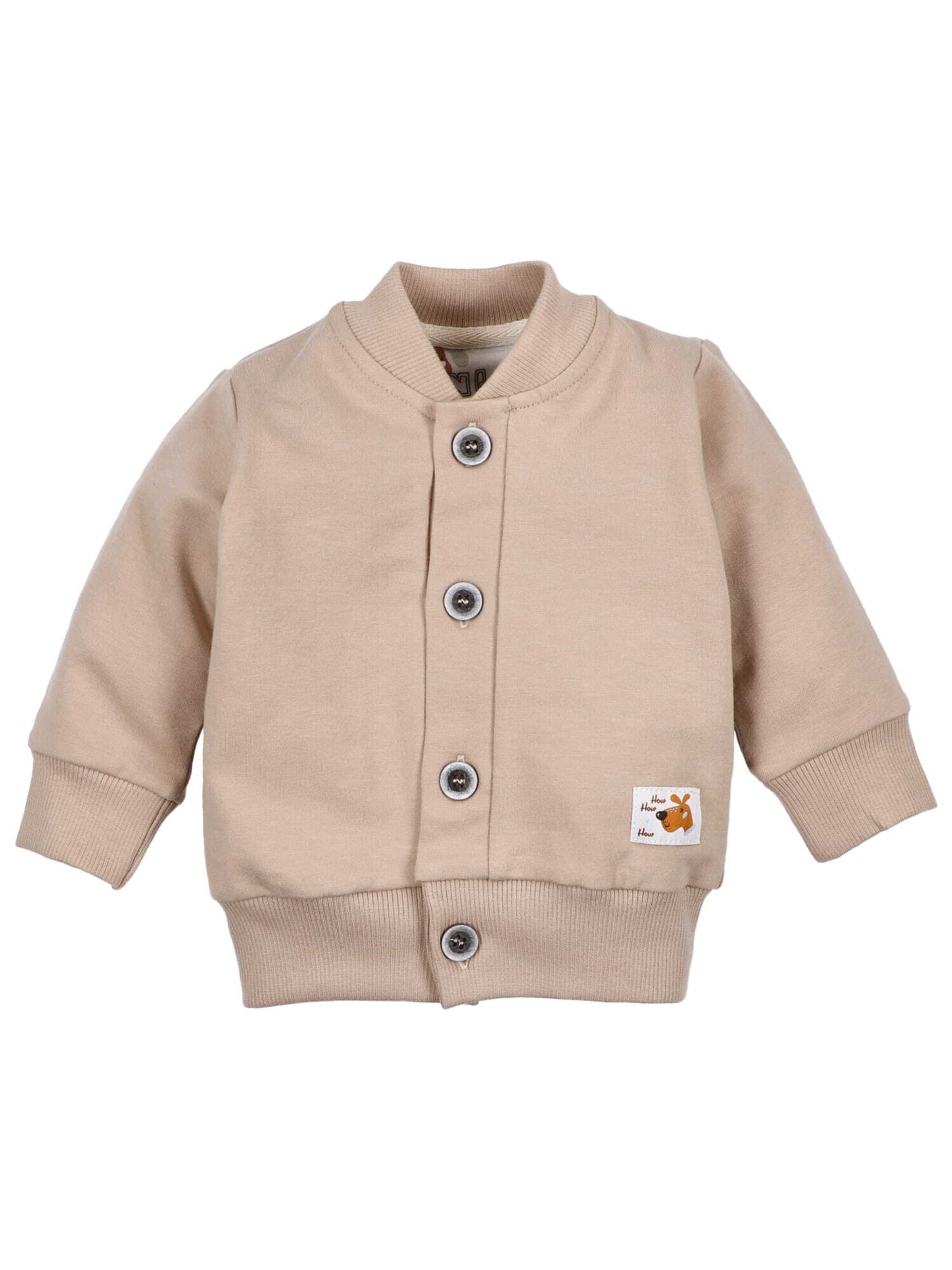 Veste de survêtement 'Hund' NINI en beige : devant