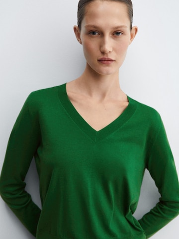 MANGO Sweter 'LUKAV' w kolorze zielony