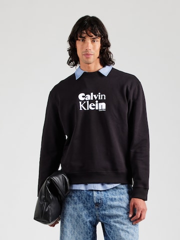 Felpa di Calvin Klein in nero: frontale