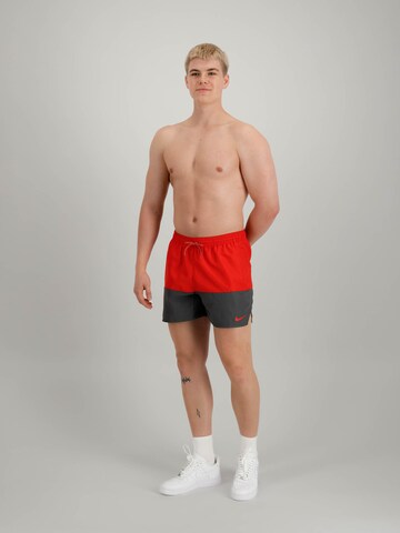 Nike Swim Athletic Swim Trunks 'Split' in Red