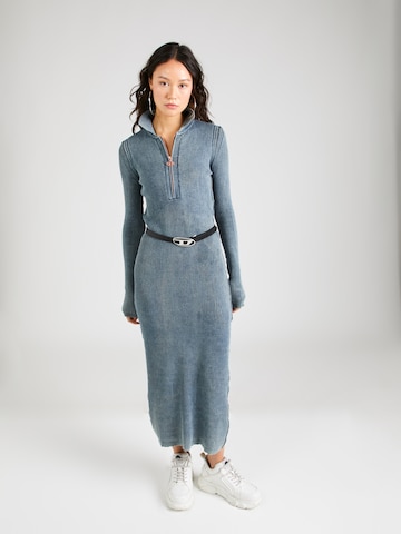 DIESEL Stickad klänning 'CHIO' i blå