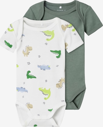 Tutina / body per bambino di NAME IT in verde: frontale