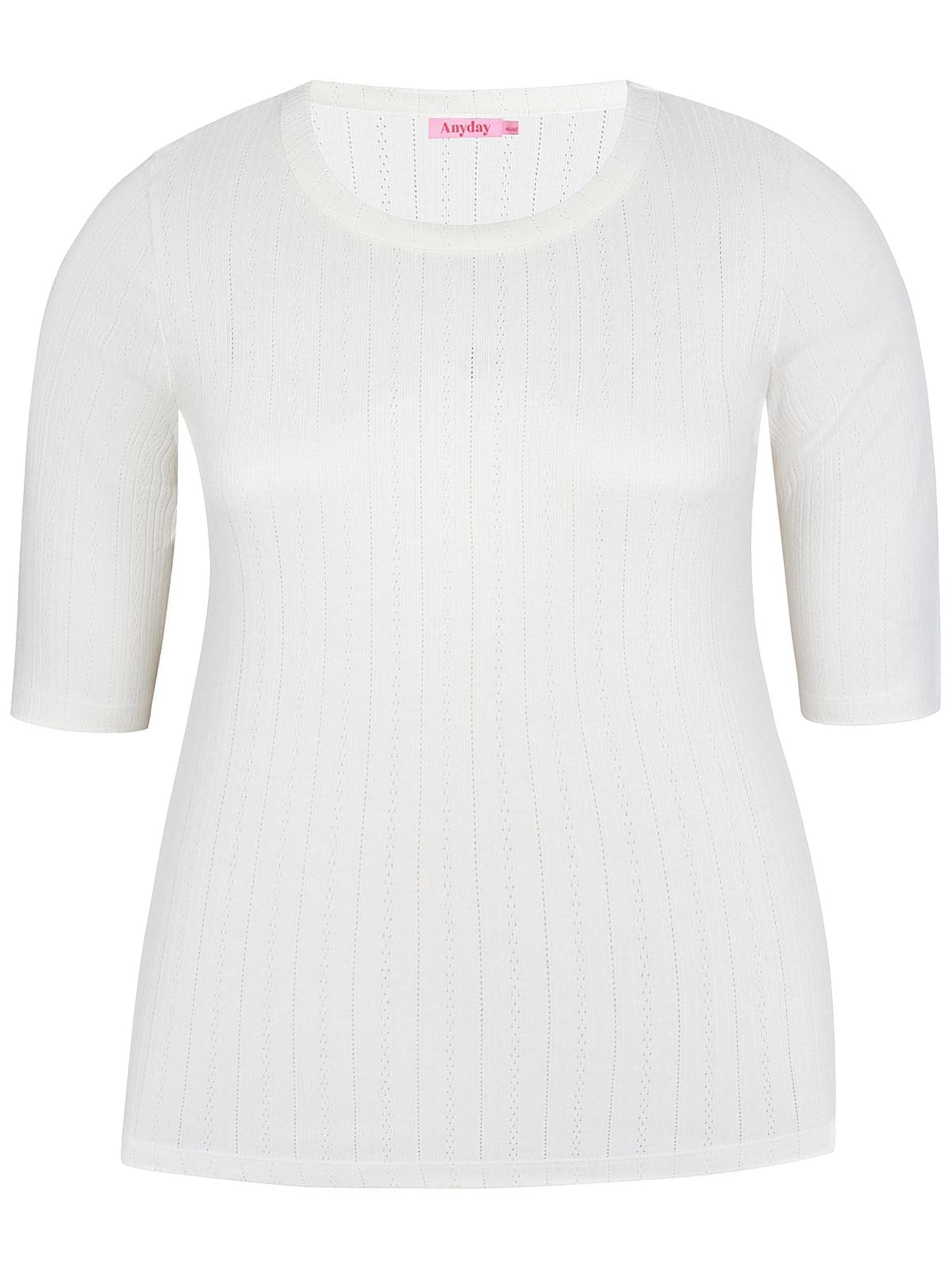 Anyday Gebreide top 'Magnolia 349' in Beige: voorkant