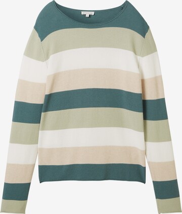 TOM TAILOR Sweater in Green: front