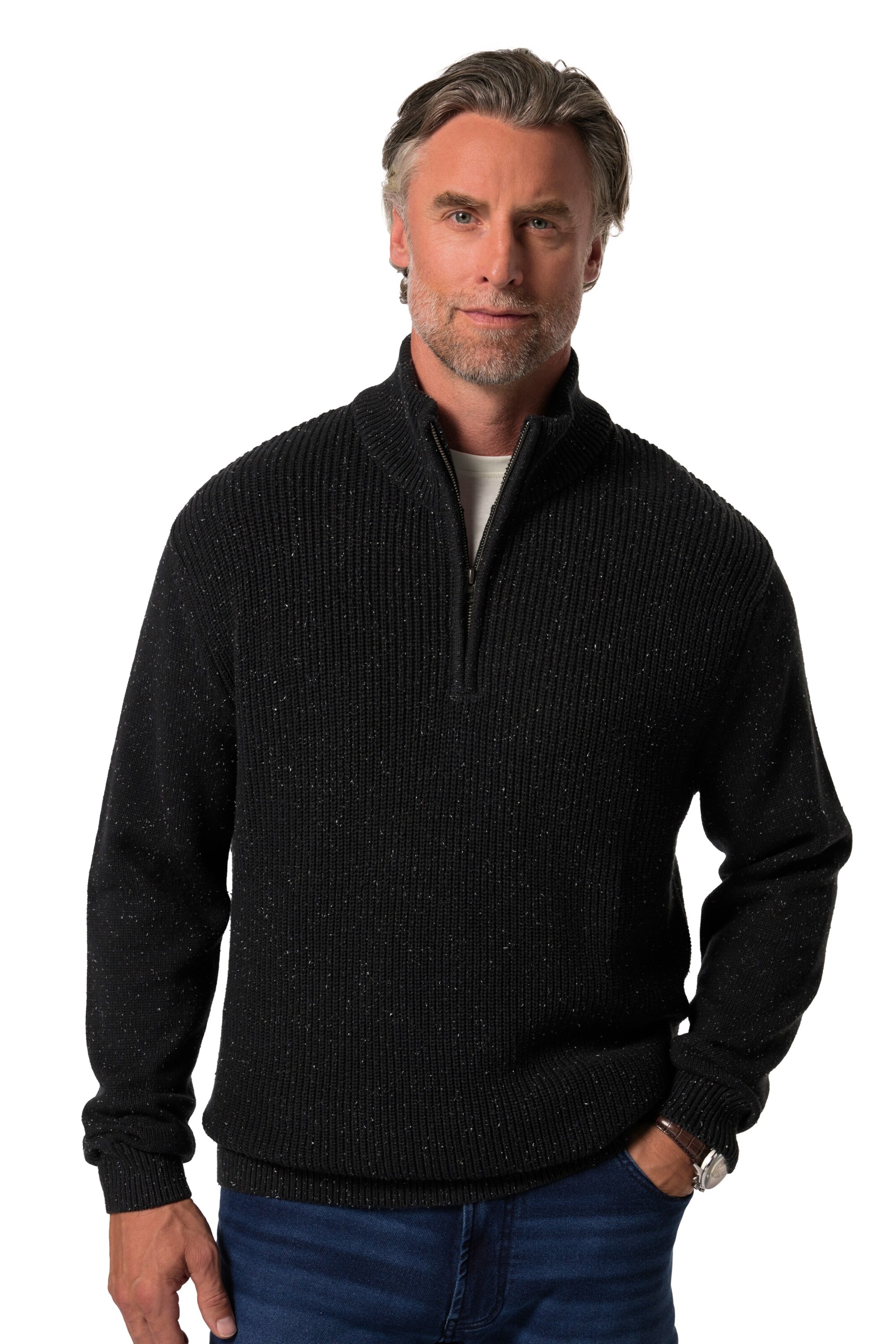 Boston Park Trui in Grijs: voorkant