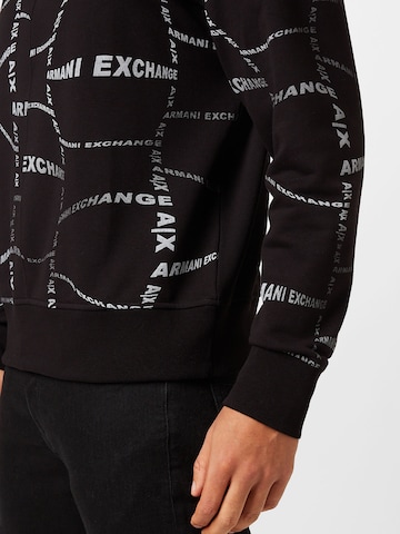 ARMANI EXCHANGE Sweatshirt in Zwart