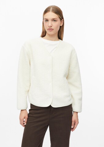 s.Oliver Fleece jas in Beige: voorkant