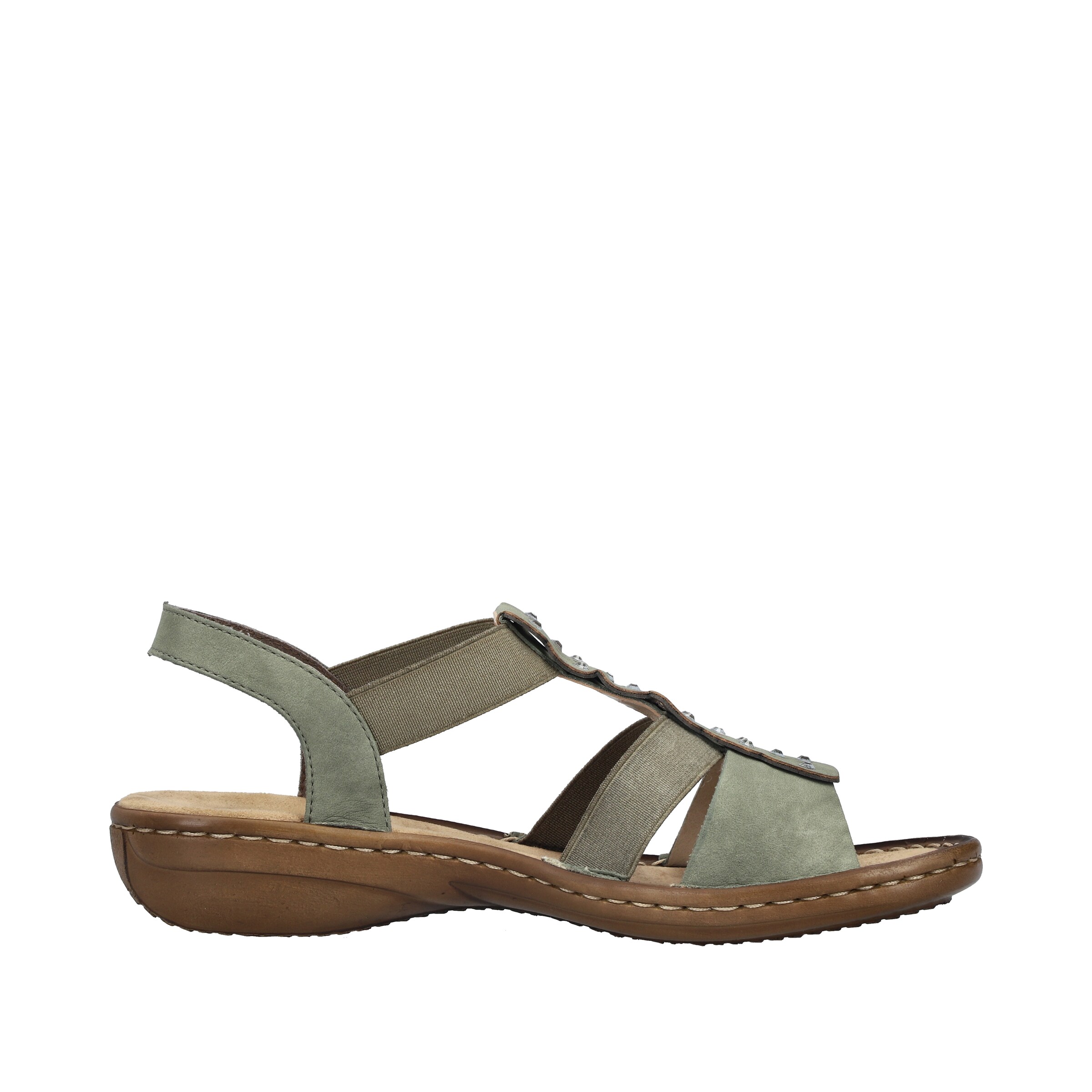 Rieker Strap Sandals in Green