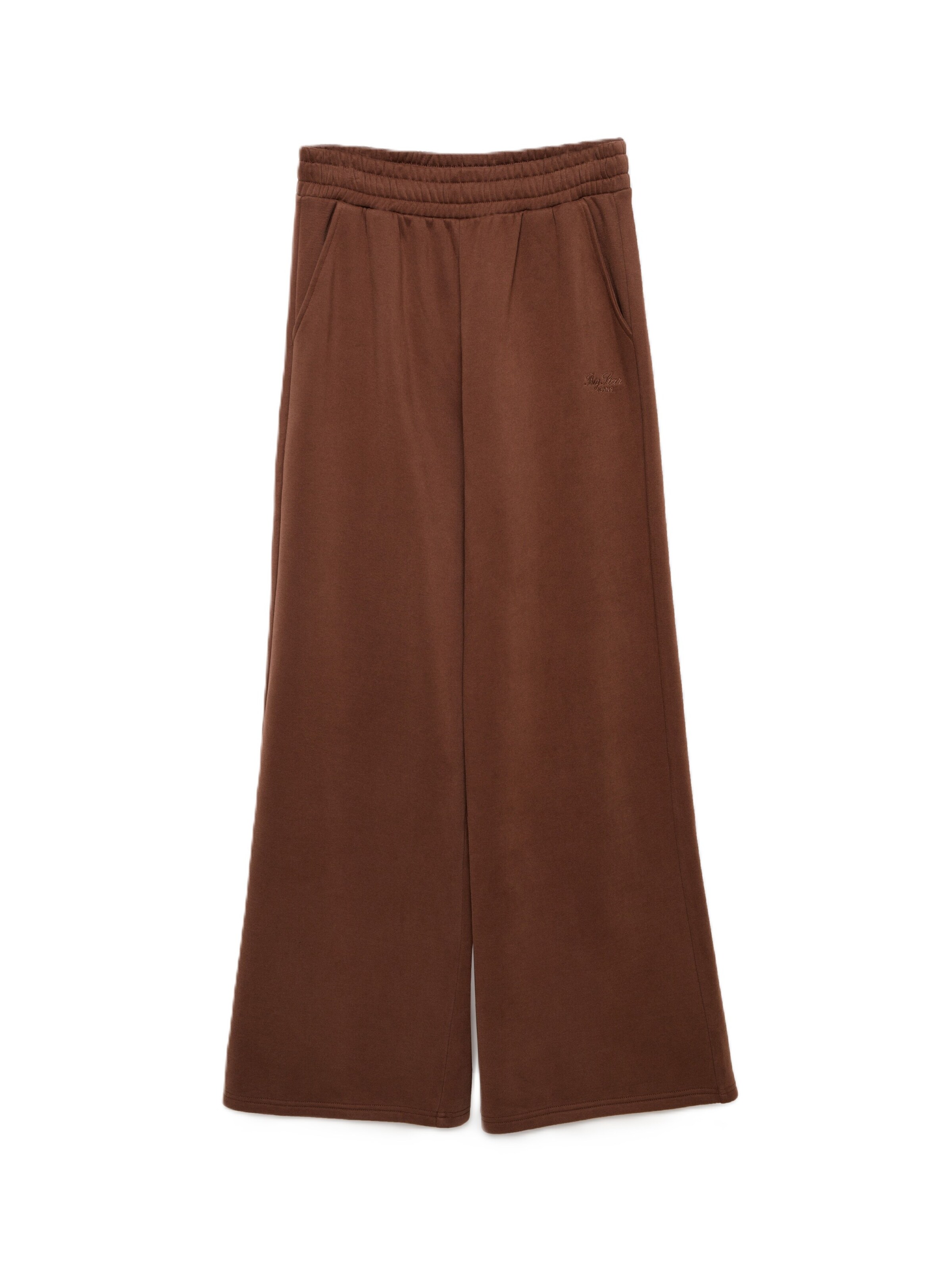 BIG STAR Wide leg Pants 'MARTAP' in Brown: front