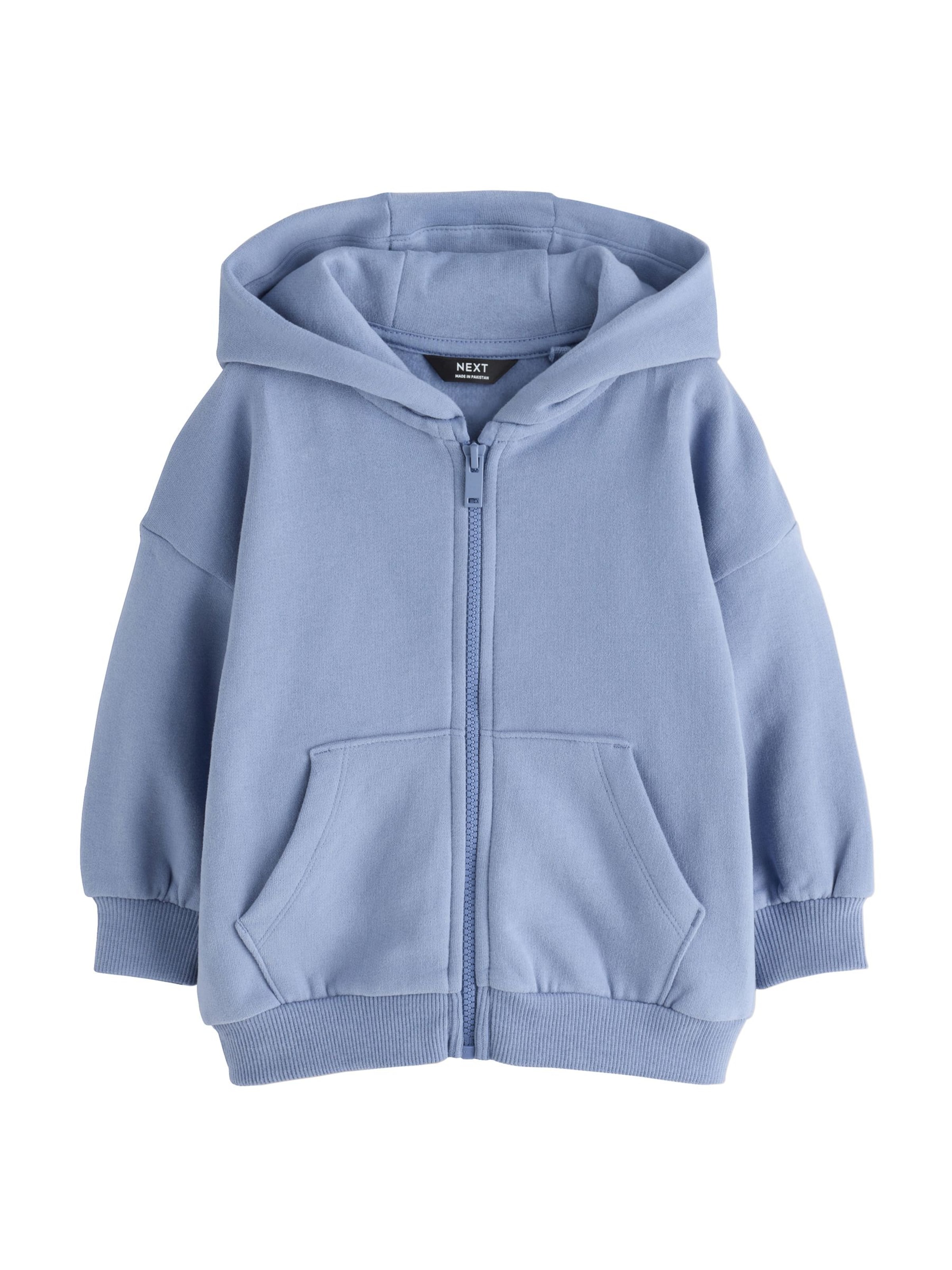 Next Sweatjakke i blå: forside