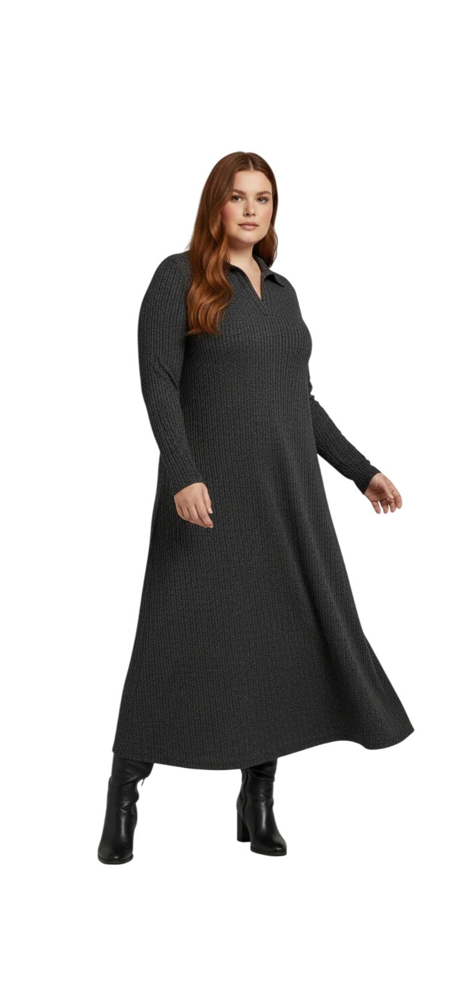 Shape Of You Kleid in Grau