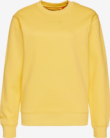 smiler. Sweatshirt in Yellow: front