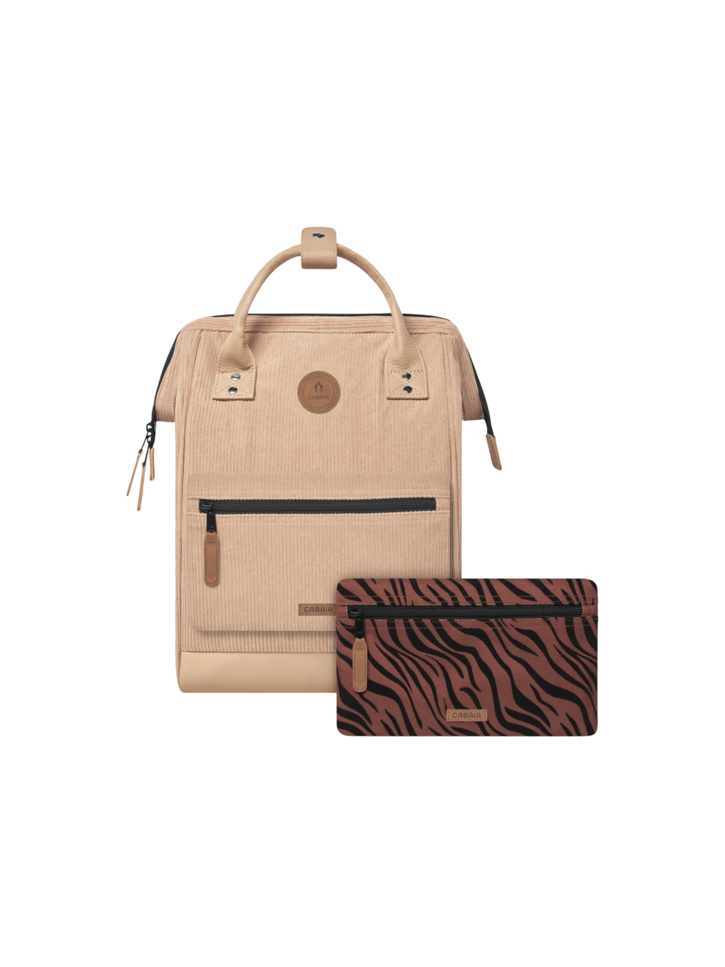 Cabaia Rucksack 'Luxor M'‌‌‌‌‌‌‌‌ in Beige: Vorderseite