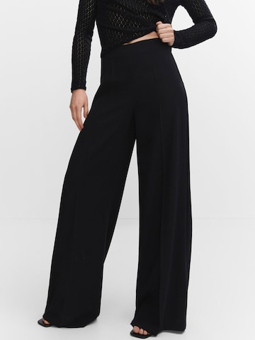 MANGO Wide Leg Hose 'JUSTO' in Schwarz: predná strana