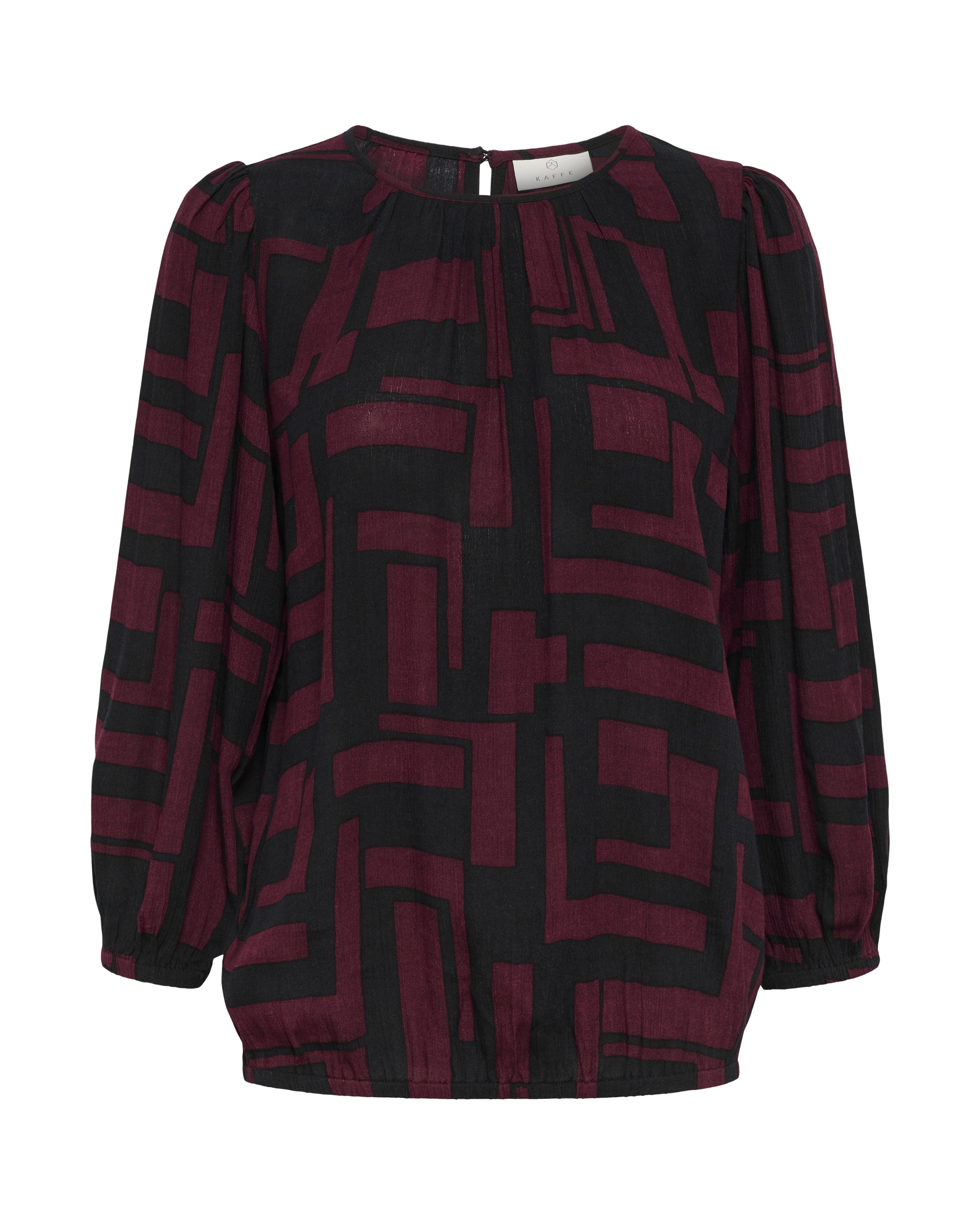 melns Kaffe Blūze &#x27;KALorina&#x27;: no priekšpuses