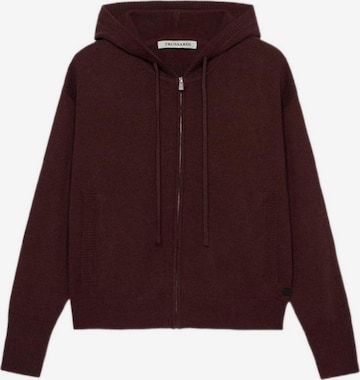 Trussardi - Cárdigan en marrón: frente