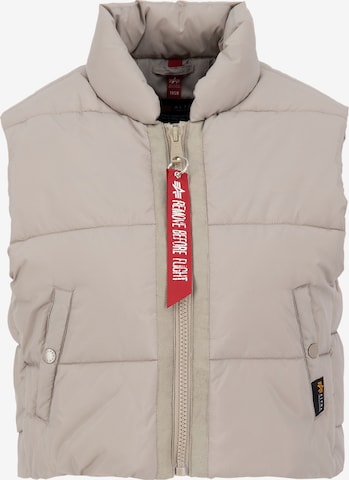 Gilet ALPHA INDUSTRIES en beige : devant