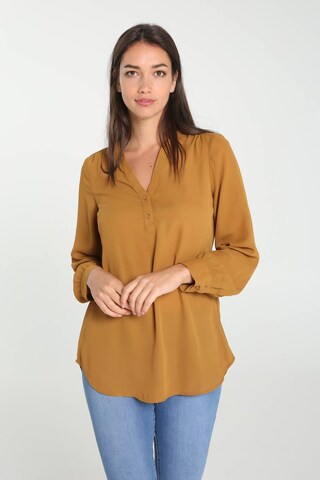 Cassis Blouse in Yellow: front