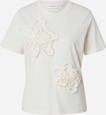 T-shirt COMMA en blanc : devant