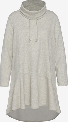 Ulla Popken Sweatshirt in Grijs: voorkant