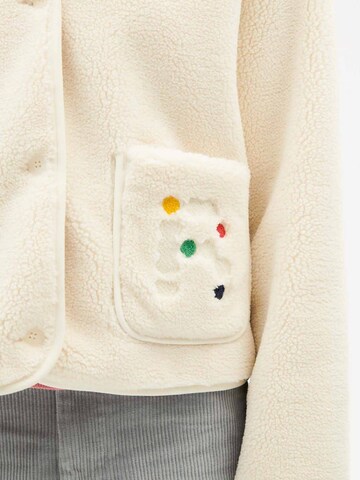 Thinking MU Fleecejacke 'Kourtney' in Weiß