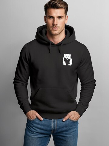 Neverless Sweatshirt 'Bär' in Black