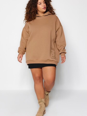 Trendyol Curve Sweatshirt i brun
