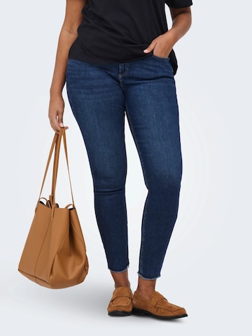 ONLY Carmakoma Skinny Farkut 'CARWILLY' värissä sininen: etupuoli