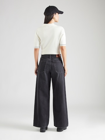 Calvin Klein Jeans Широки крачоли Дънки в черно