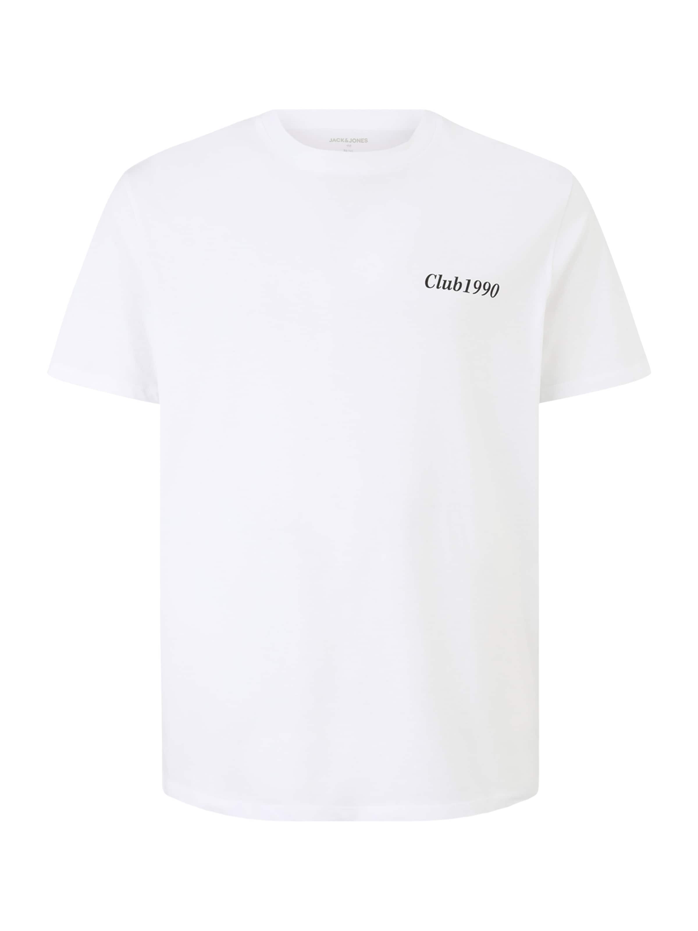 Jack & Jones Plus - Camiseta 'JJEBRADLEY' en blanco: frente