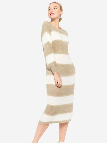 LolaLiza Knit dress in Brown: front