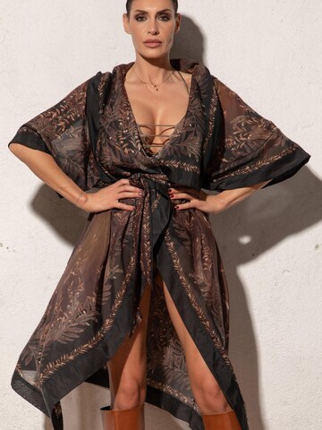 JIORO Kimono 'SECRET GARDEN' in Brown