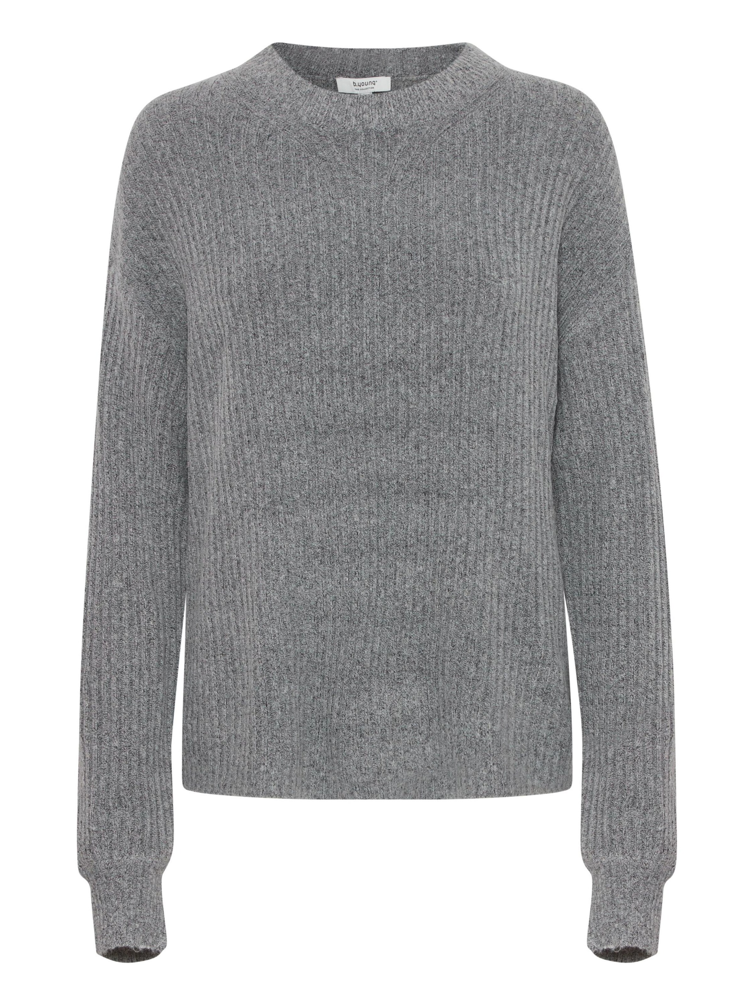 b.young Sweater 'BYOnema' in Grey: front