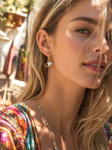 Nemomatheo Earrings 'Miele Huggie' in Gold: front