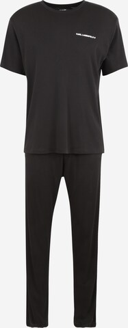 Karl LagerfeldDuga pidžama - crna boja: prednji dio